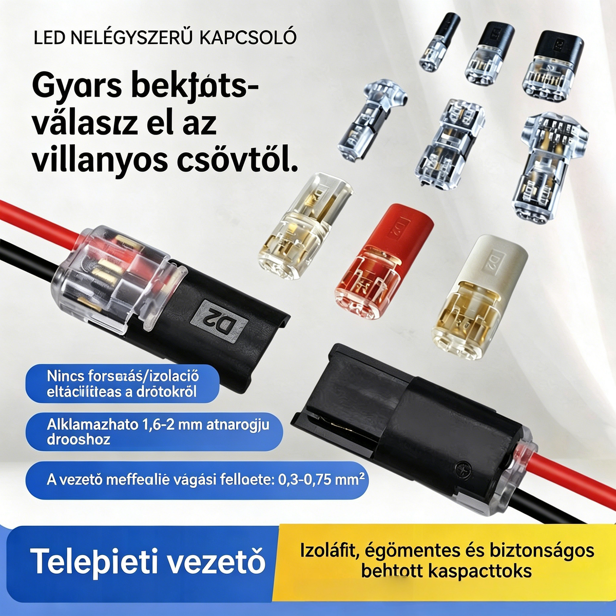 đ„50% offă1000 darab raktĂĄronăâĄïžCsupaszodĂĄsmentes kĂĄbelcsatlakozĂł reteszelĆ csattal, biztonsĂĄgi zĂĄrral Ă©s csĂșszĂĄsgĂĄtlĂł bevonattal